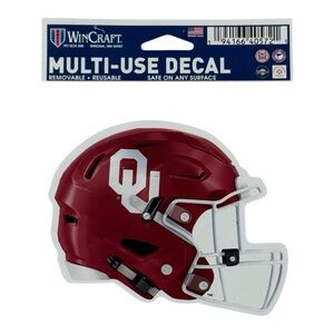 WinCraft University of Oklahoma Sooners Multi-use Reusable Football Helmet Decal